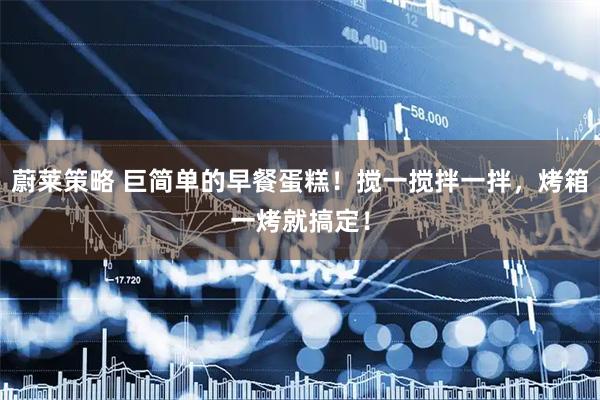 蔚莱策略 巨简单的早餐蛋糕！搅一搅拌一拌，烤箱一烤就搞定！