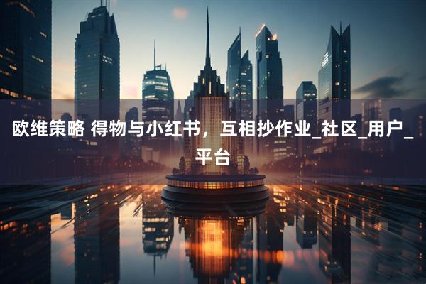 欧维策略 得物与小红书，互相抄作业_社区_用户_平台